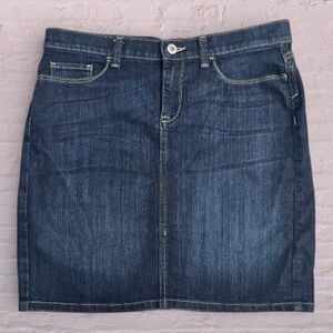 Banana Republic Dark Blue Denim Mini Skirt
